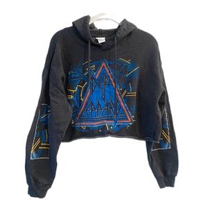 Def Leppard Crop Sweatshirt